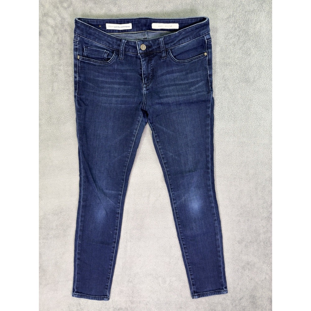 Pilcro & The Letterpress Jeans Womens 28 Blue Skinny Stet Dark Wash Denim
